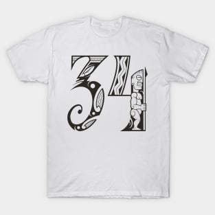 Tribalnumbers Tatto 34 T-Shirt